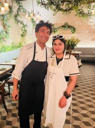 Gurseerat-with-chef-vikas-khanna-at-his-Bunglow-newyork-restaurant